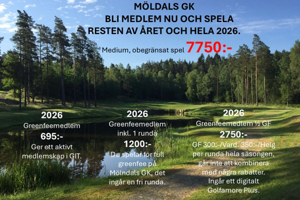 Hösterbjudande på medlemskap hos oss på Mölndals Golfklubb.⛳️🍂 ✨
