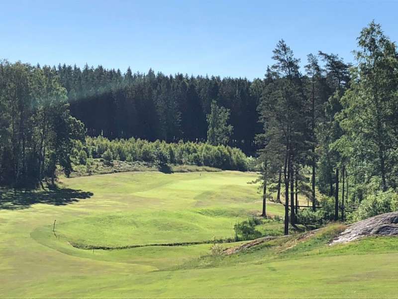 Hål 2 spelas som par 5
