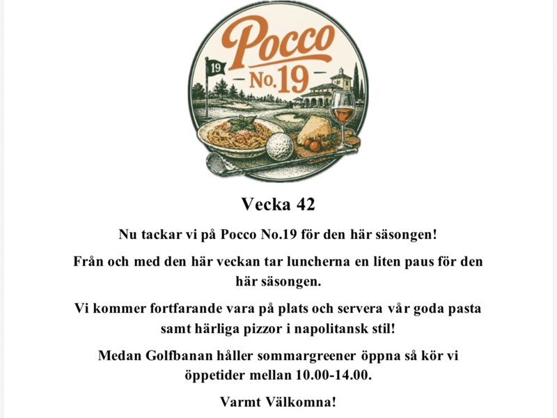 Nu tackar vi på Pocco No.19 för den här säsongen! 