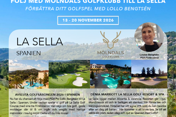 Höstens Golfresa med Lollo till La Sella i Spanien!