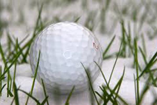 Nu gäller  Bollränna, vintergreener och provisoriska tees.