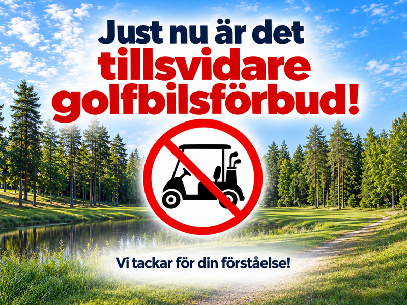 Golfbilsförbud Okt 2026