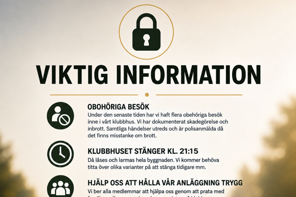 Viktig information!